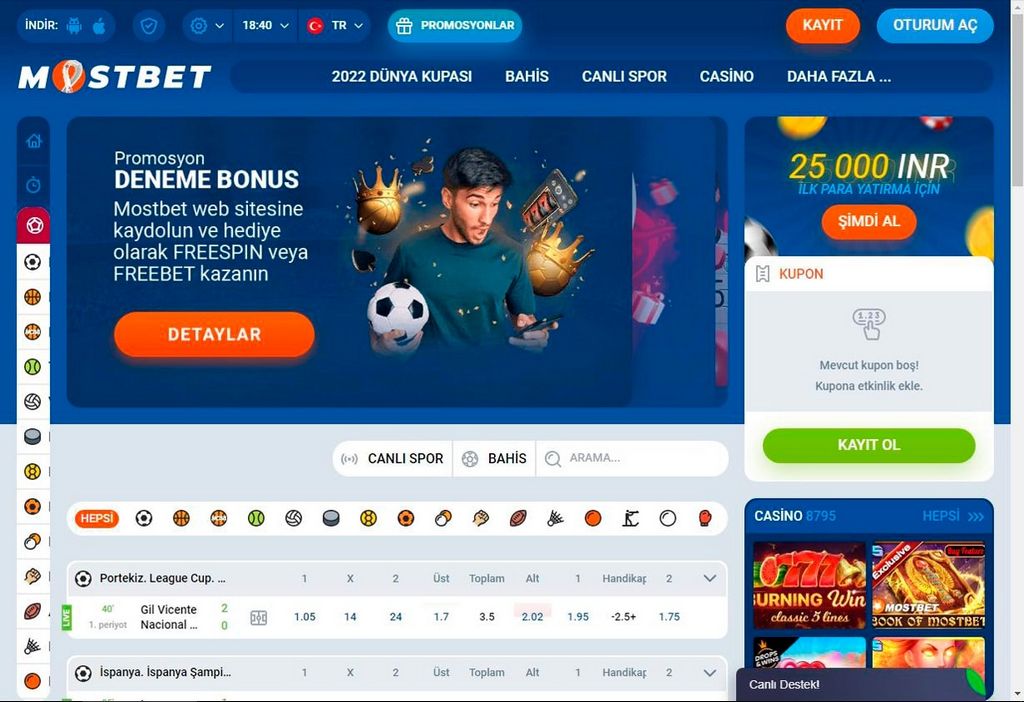 Mostbet Online Sports Betting Gambling Establishment Site